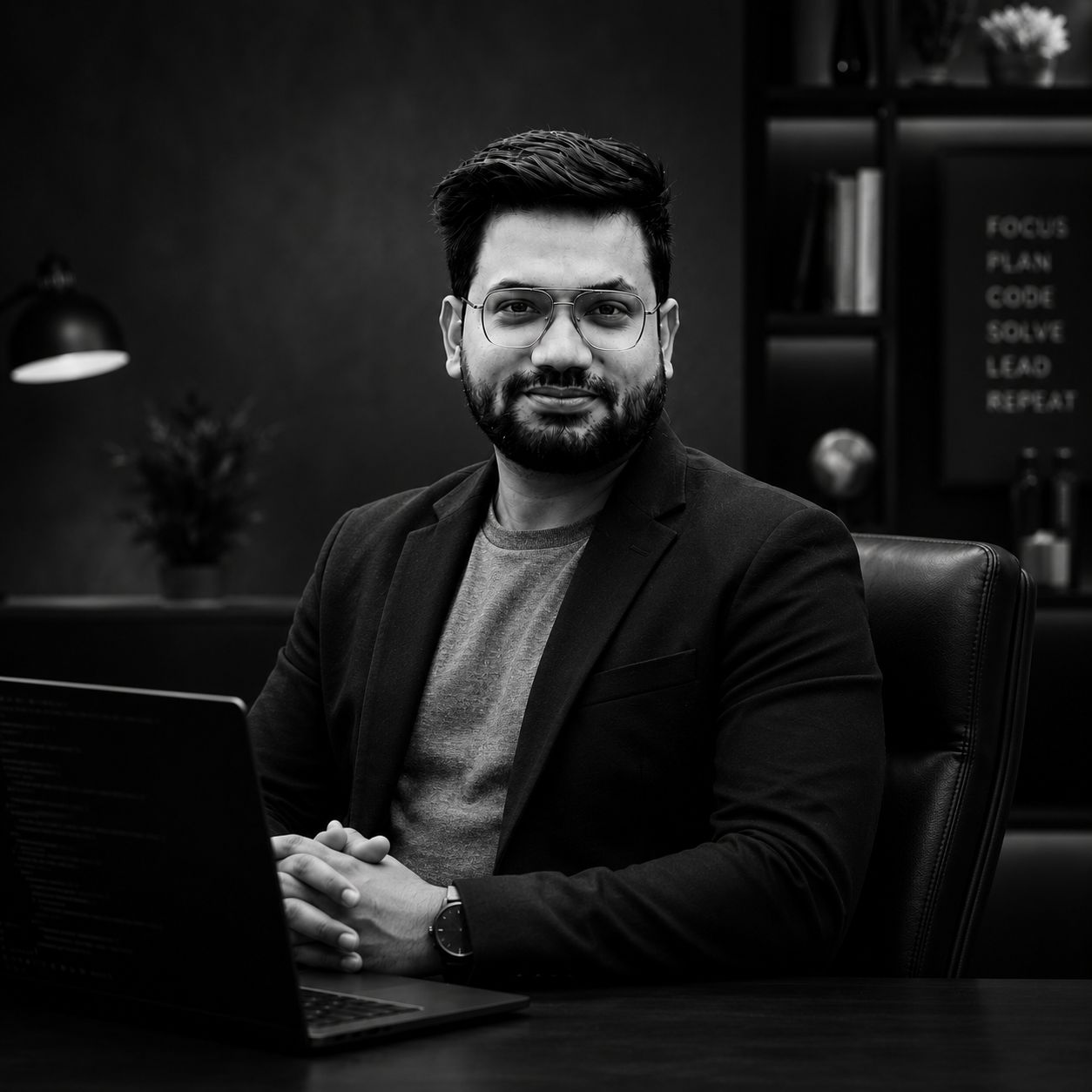 Portrait of Shobhit Verma, full-stack software engineer based in New Delhi